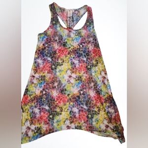 OP Colorful Burnout Floral Racerback Women's Swim Coverup